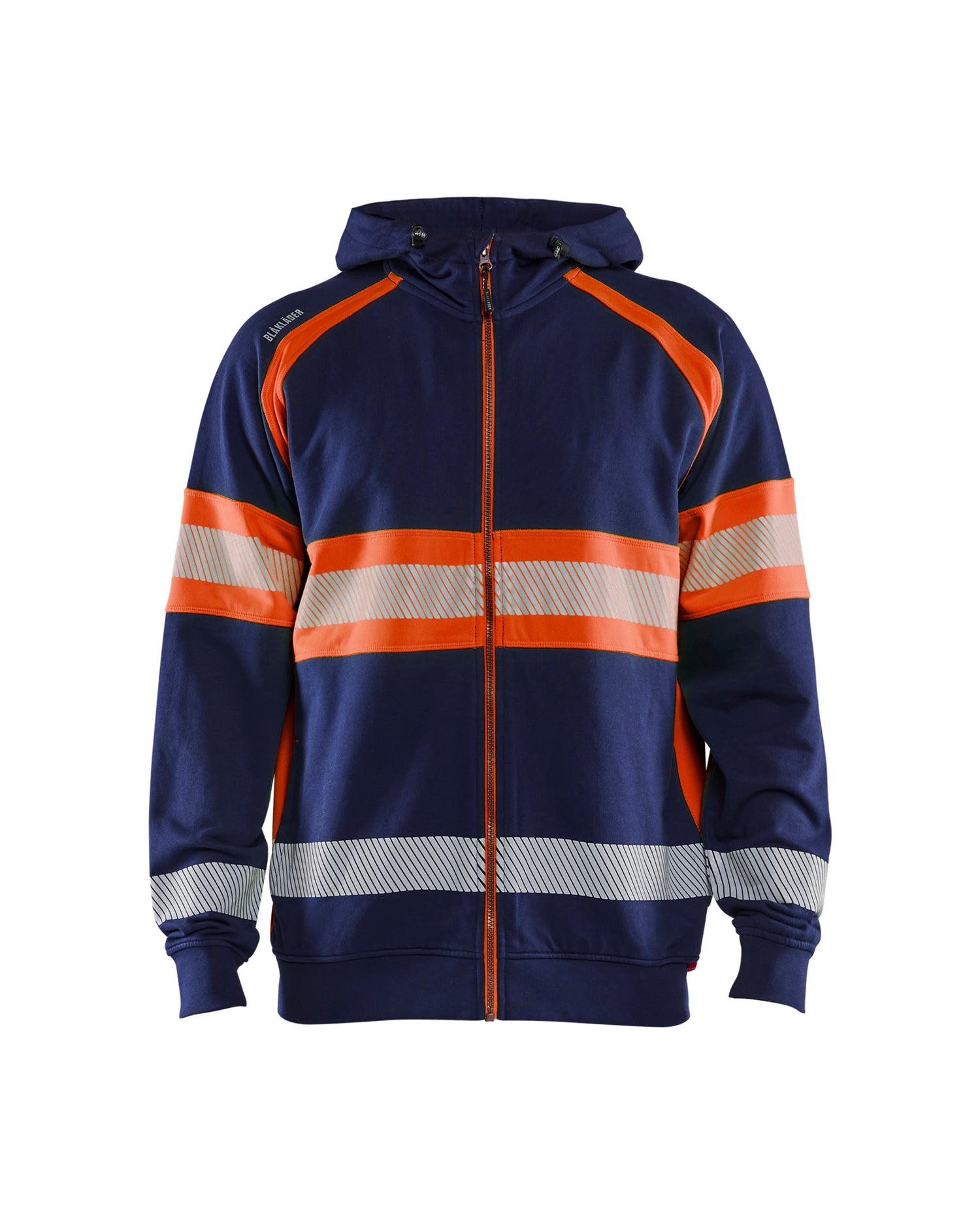 Blåkläder 3552 High vis hættetrøje, Marineblå/High Vis Orange