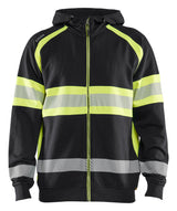 Blåkläder 3552 High vis hættetrøje detalje med firmalogo