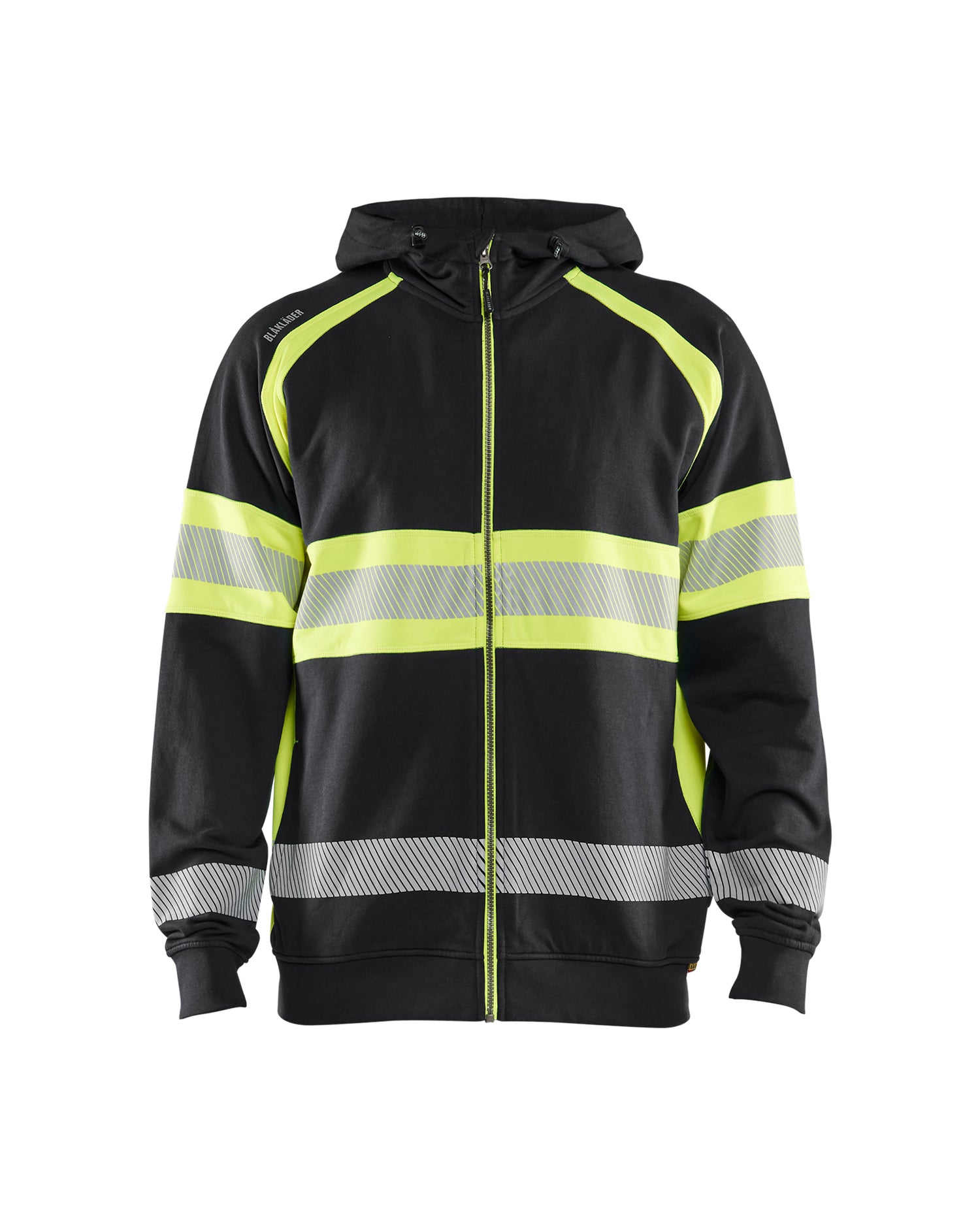 Blåkläder 3552 High vis hættetrøje, Sort/High Vis Gul