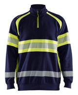 Blåkläder 3553 High vis Sweatshirt med tryk eller logo – arbejdstøj og firmatøj