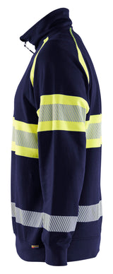 Blåkläder 3553 High vis Sweatshirt produktfoto med tryk