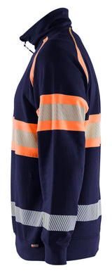 Blåkläder 3553 High vis Sweatshirt produktbillede med tryk
