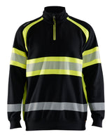 Blåkläder 3553 High vis Sweatshirt detalje med firmalogo