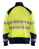 Blåkläder 3556 High Vis Sweatshirt half zip produktbillede med logo