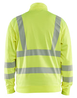 Blåkläder 3563 High vis Sweatshirt Full zip produktbillede med logo