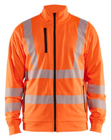 Blåkläder 3563 High vis Sweatshirt Full zip materiale med firmalogo