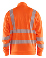 Blåkläder 3563 High vis Sweatshirt Full zip nærbillede med logo