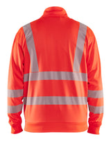 Blåkläder 3563 High vis Sweatshirt Full zip materiale med logo