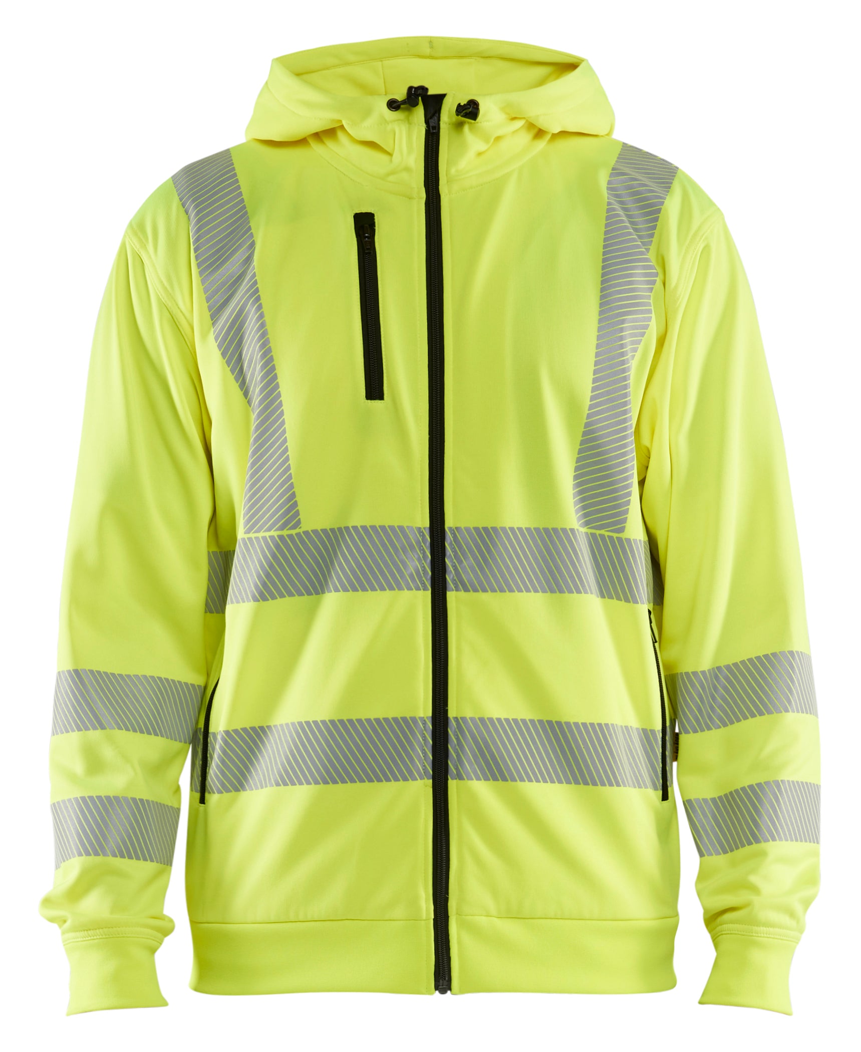 High vis Hættetrøje Full zip
