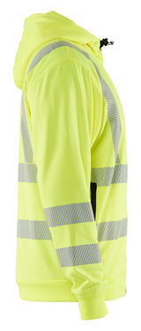 Blåkläder 3565 High vis Hættetrøje Full zip detalje til broderi