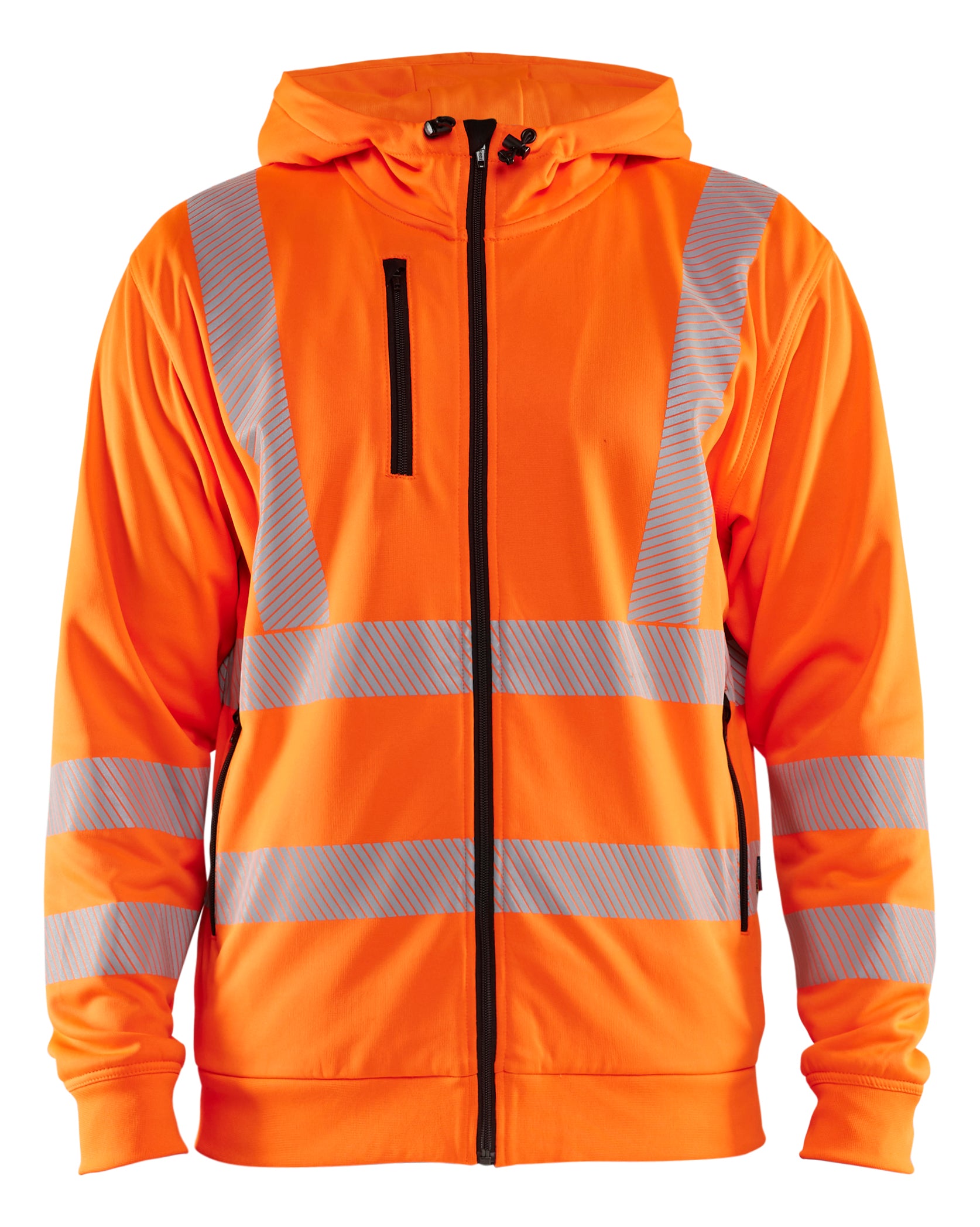 High vis Hættetrøje Full zip