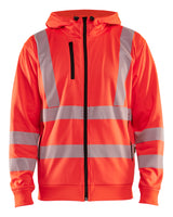 Blåkläder 3565 High vis Hættetrøje Full zip detalje med firmalogo
