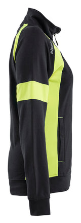 Blåkläder 3568 Dame Sweatshirt Full Zip nærbillede med logo