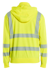 Blåkläder 3573 High Vis Sweatshirt med aftagelig hætte produktbillede med logo