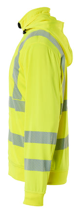 Blåkläder 3573 High Vis Sweatshirt med aftagelig hætte produktfoto med tryk