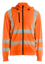 Blåkläder 3573 High Vis Sweatshirt med aftagelig hætte materiale med firmalogo