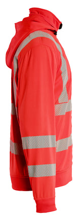 Blåkläder 3573 High Vis Sweatshirt med aftagelig hætte produktbillede til broderi