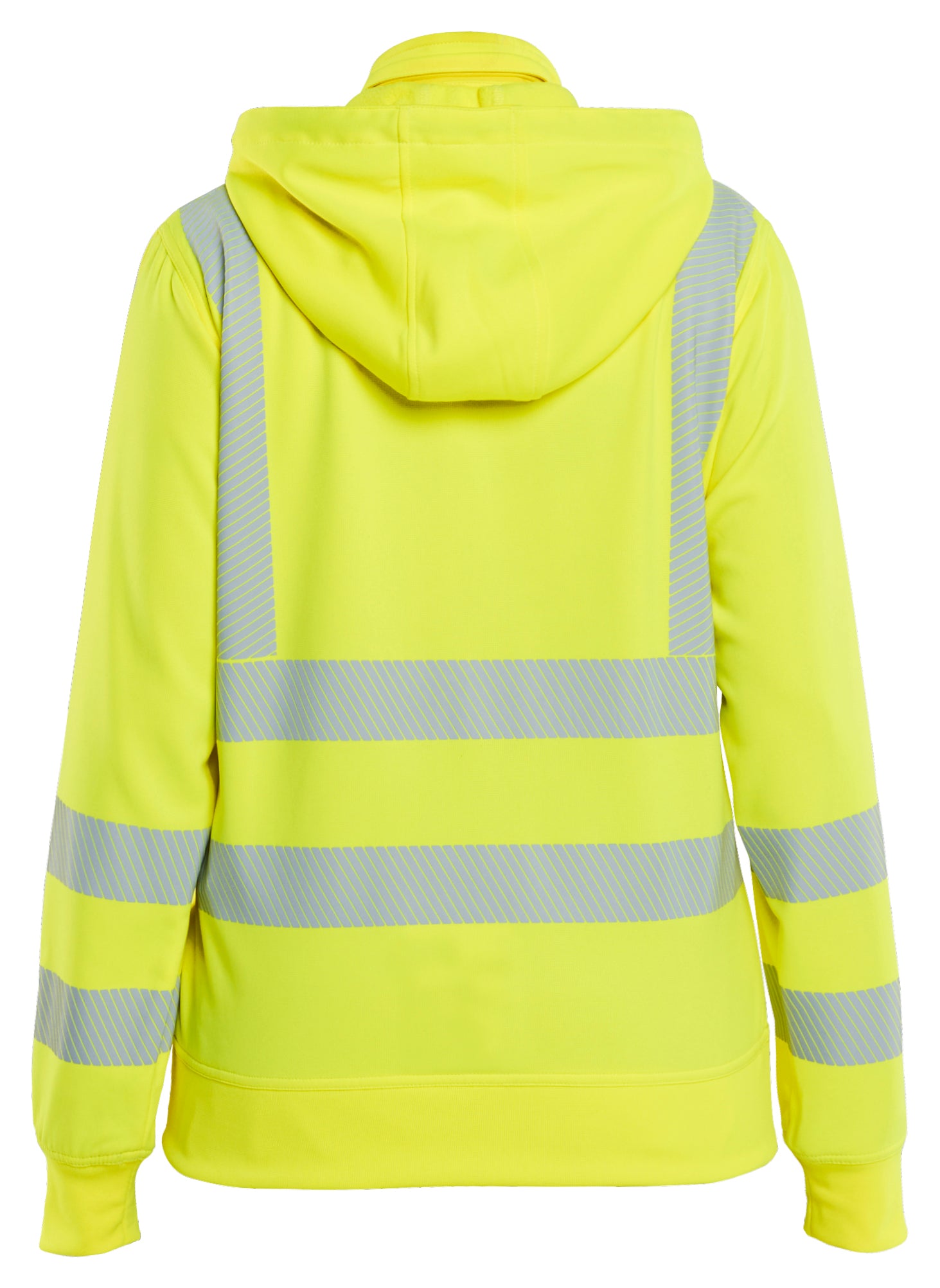 Dame High Vis Sweatshirt med aftagelig hætte