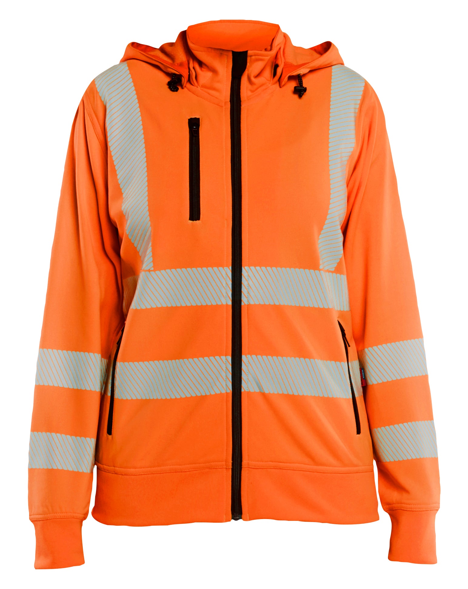 Dame High Vis Sweatshirt med aftagelig hætte