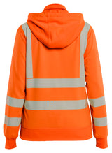Blåkläder 3574 Dame High Vis Sweatshirt med aftagelig hætte materiale med firmalogo