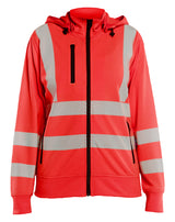 Blåkläder 3574 Dame High Vis Sweatshirt med aftagelig hætte produktfoto til broderi