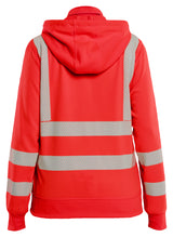 Blåkläder 3574 Dame High Vis Sweatshirt med aftagelig hætte detalje med firmalogo