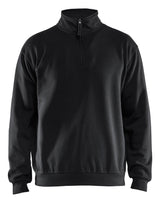 Blåkläder 3587 Sweatshirt Half zip detalje med firmalogo
