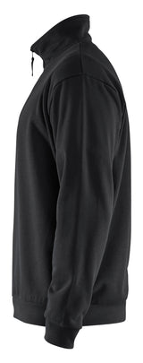 Blåkläder 3587 Sweatshirt Half zip nærbillede med tryk