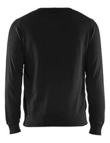 Blåkläder 3590 Strikket Pullover nærbillede med logo