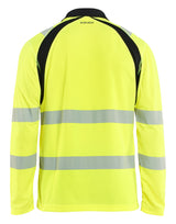Blåkläder 3598 High Vis UV Polo Lang Ærme produktfoto med tryk