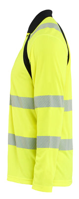 Blåkläder 3598 High Vis UV Polo Lang Ærme detalje til broderi