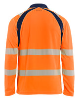 Blåkläder 3598 High Vis UV Polo Lang Ærme produktbillede med tryk