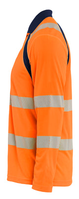 Blåkläder 3598 High Vis UV Polo Lang Ærme produktfoto til broderi
