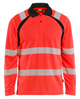 Blåkläder 3598 High Vis UV Polo Lang Ærme materiale med logo