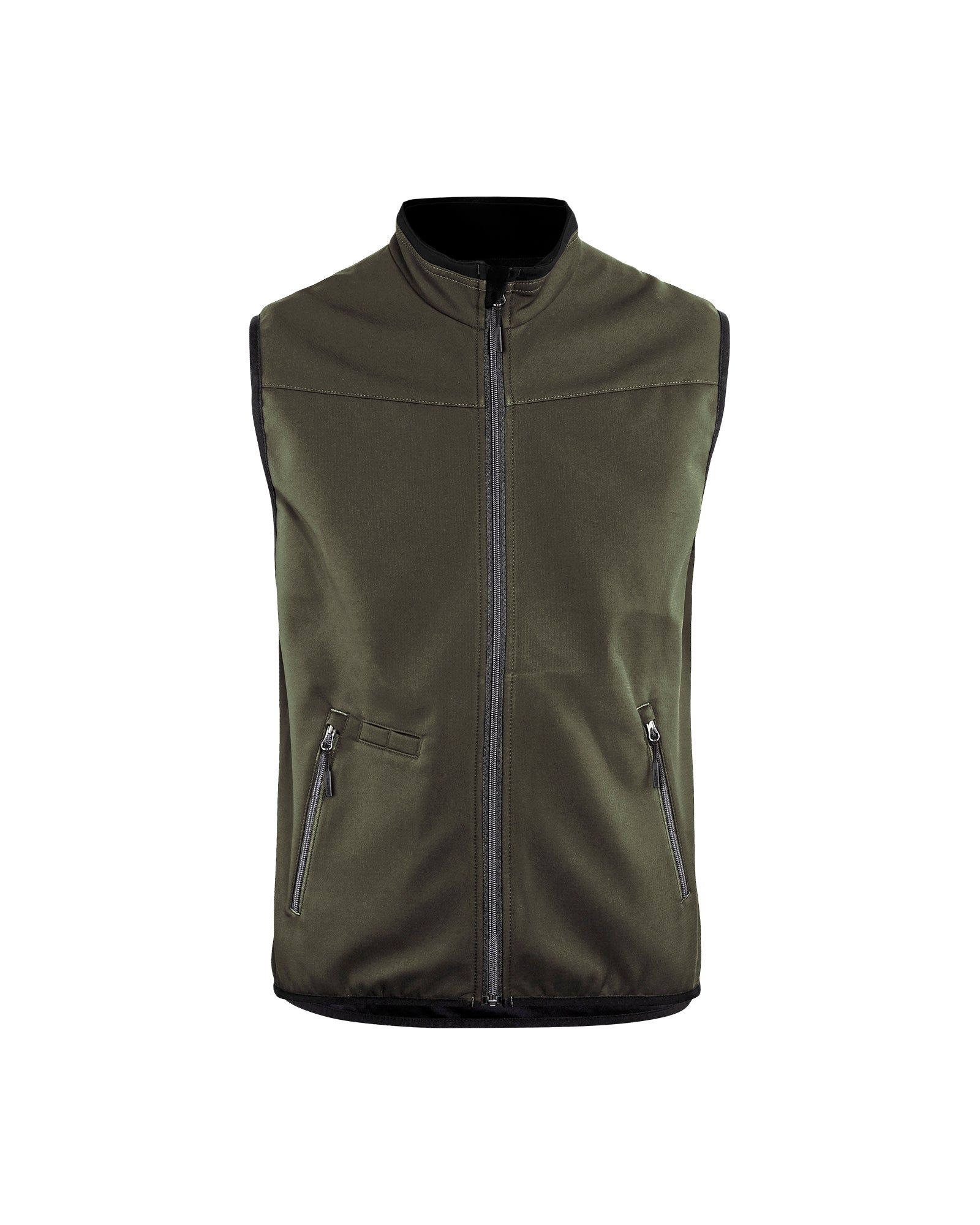 Blåkläder 3850 Softshell Vest, Olivengrøn/Sort