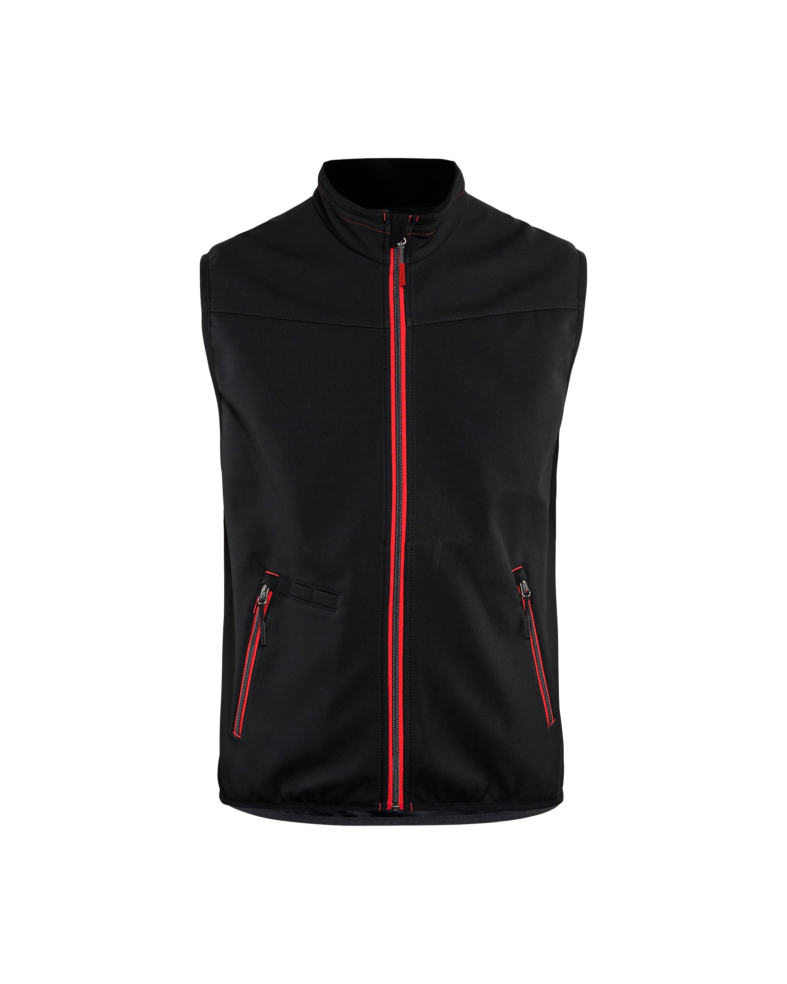 Blåkläder 3850 Softshell Vest, Sort/Rød