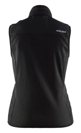 Blåkläder 3851 Dame Softshell Vest nærbillede med logo