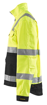 Blåkläder 4023 High Vis Arbejdsjakke produktbillede med tryk