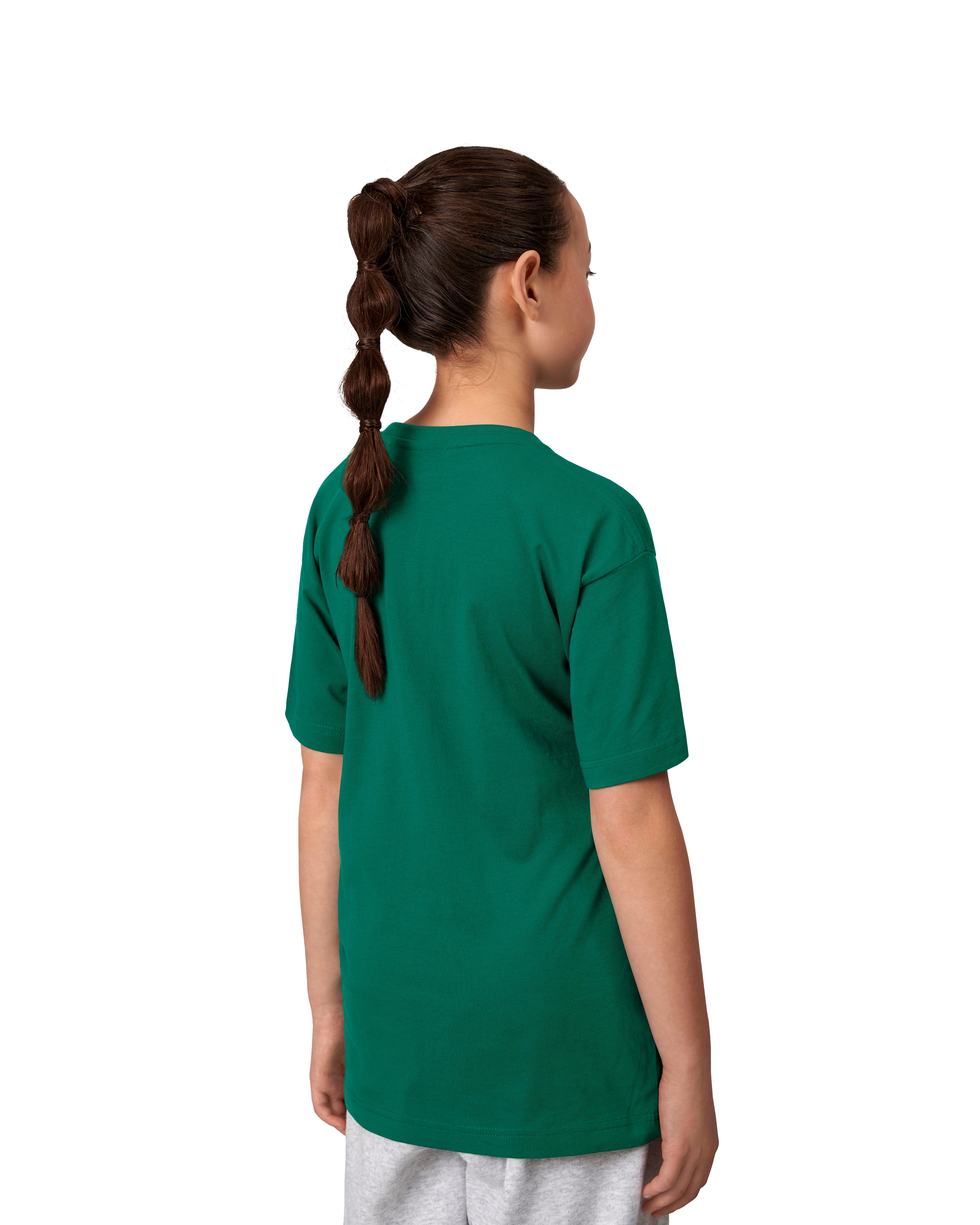 ID 40510 T-TIME® T-shirt | børn nærbillede med logo