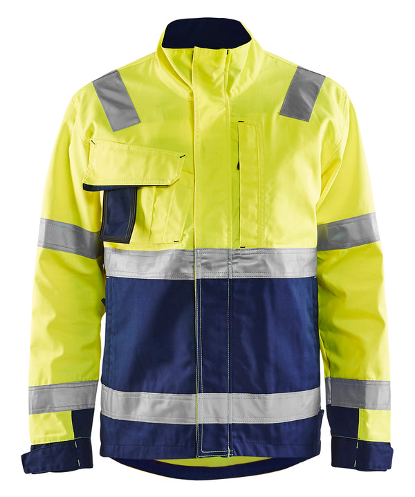 Blåkläder 4064 High Vis Arbejdsjakke med tryk eller logo – arbejdstøj og firmatøj