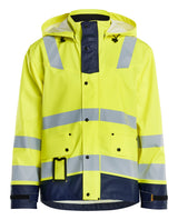 Blåkläder 4302 High Vis Regnjakke Level 2 med tryk eller logo – arbejdstøj og firmatøj
