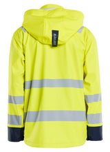 Blåkläder 4302 High Vis Regnjakke Level 2 produktbillede med logo