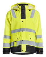 Blåkläder 4302 High Vis Regnjakke Level 2 materiale med firmalogo