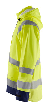Blåkläder 4323 High Vis Regnjakke Level 1 produktfoto med tryk