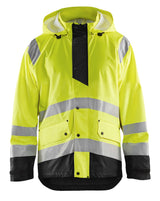 Blåkläder 4323 High Vis Regnjakke Level 1 materiale med firmalogo