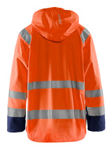 Blåkläder 4323 High Vis Regnjakke Level 1 materiale med logo