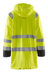 Blåkläder 4324 High Vis Regnjakke Level 1 nærbillede med logo