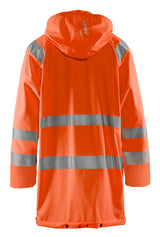 Blåkläder 4324 High Vis Regnjakke Level 1 materiale med logo