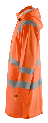 Blåkläder 4324 High Vis Regnjakke Level 1 nærbillede med tryk