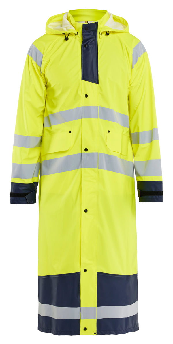 Blåkläder 4325 High Vis Regnjakke Level 1 med tryk eller logo – arbejdstøj og firmatøj